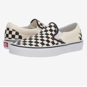 Vans Black and White Checkerboard Slip-Ons